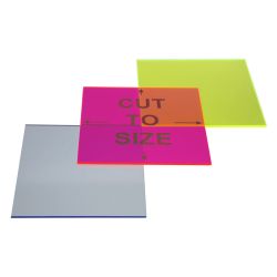 Cut-to-Size Fluorescent Color Acrylic Sheet - Cast